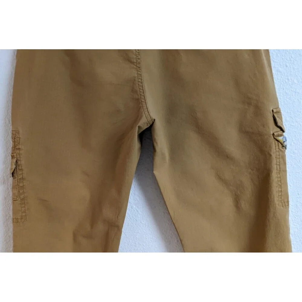 Women's COLUMBIA Cotton Stretch Cargo Flared Leg Pants Hiking Outdoor SZ 4